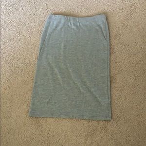 Light grey pencil skirt